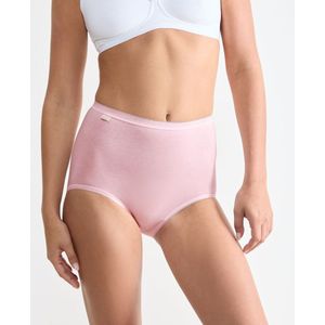 Set van 4 maxi slips Basic SLOGGI. Katoen materiaal. Maten 40 FR - 38 EU. Blauw kleur