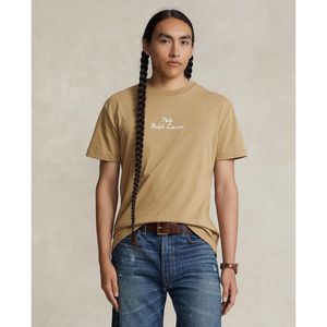 Recht T-shirt met logo POLO RALPH LAUREN. Katoen materiaal. Maten XXL. Beige kleur