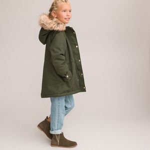 Warme parka met kap LA REDOUTE COLLECTIONS. Katoen materiaal. Maten 5 jaar - 108 cm. Groen kleur