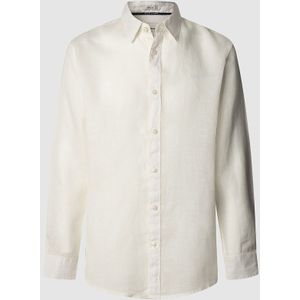Recht gesneden linnen overhemd PEPE JEANS. Katoen materiaal. Maten XL. Wit kleur