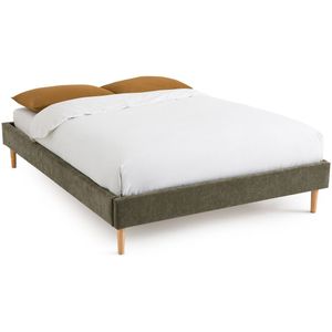 Bed met bedbodem, Mizo LA REDOUTE INTERIEURS. Stof materiaal. Maten 160 x 200 cm. Groen kleur