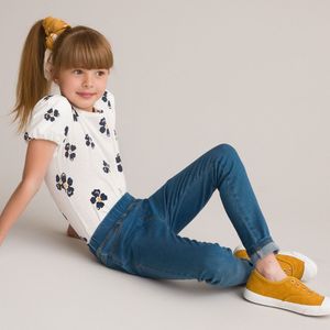 Jegging LA REDOUTE COLLECTIONS. Katoen materiaal. Maten 10 jaar - 138 cm. Blauw kleur