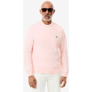 Sweater met ronde hals LACOSTE. Katoen materiaal. Maten L. Roze kleur