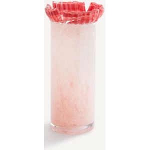 Met de hand gesneden glazen vaas H26,5 cm, Eloria AM.PM. Glas materiaal. Maten één maat. Roze kleur