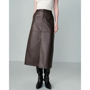 Rok NORY GRACE & MILA. Viscose materiaal. Maten S. Kastanje kleur