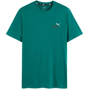 T-shirt met korte mouwen, klein logo essentiel PUMA. Katoen materiaal. Maten XS. Groen kleur