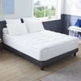 Topdekmatras Surconfort - Zacht onthaal + DODO.  materiaal. Maten 160 x 200 cm. Wit kleur