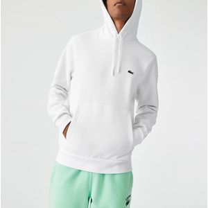 Hoodie in katoen LACOSTE. Katoen materiaal. Maten L. Wit kleur