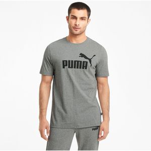 T-shirt met korte mouwen, groot logo essentiel PUMA. Katoen materiaal. Maten XS. Grijs kleur