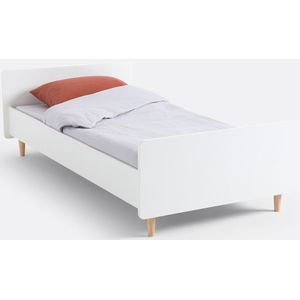 Kinderbed met beddenbodem Zag LA REDOUTE INTERIEURS. Licht hout materiaal. Maten 90 x 190 cm. Wit kleur