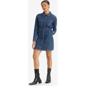 Hemdjurk in jeans LEVI'S. Denim materiaal. Maten M. Blauw kleur