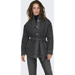 Gematelasseerde jeansjacket ONLY. Katoen materiaal. Maten XS. Grijs kleur