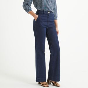 Wijde jeans ANNE WEYBURN. Denim materiaal. Maten 42 FR - 40 EU. Blauw kleur