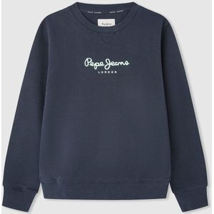 Sweater in molton met ronde hals PEPE JEANS. Molton materiaal. Maten 10 jaar - 138 cm. Blauw kleur