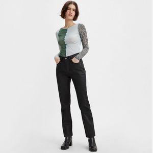 Rechte broek LEVI'S. Katoen materiaal. Maten Maat 32 (US) - Lengte 32. Zwart kleur