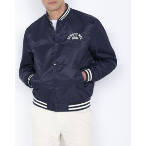 Bomberjasje Princeton  1RS SCHOTT. Nylon materiaal. Maten M. Blauw kleur