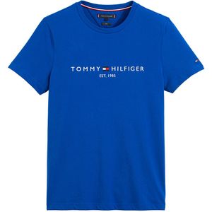 T-shirt met ronde hals en korte mouwen TOMMY HILFIGER. Katoen materiaal. Maten XXL. Blauw kleur