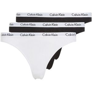 Set van 3 slips Carousel CALVIN KLEIN UNDERWEAR. Katoen materiaal. Maten XL. Zwart kleur