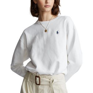 Sweater met ronde hals en lange mouwen POLO RALPH LAUREN. Katoen materiaal. Maten XL. Wit kleur