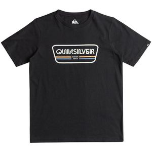 T-shirt met korte mouwen QUIKSILVER. Katoen materiaal. Maten 12 jaar - 150 cm. Zwart kleur