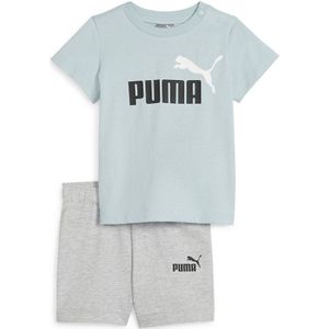 2-delig Ensemble T-shirt + short PUMA. Katoen materiaal. Maten 2 jaar - 86 cm. Blauw kleur