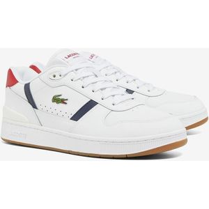 Lage sneakers T Clip Set LACOSTE. Leer materiaal. Maten 42. Wit kleur