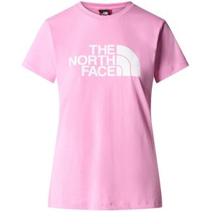 T-shirt Easy met ronde hals en korte mouwen, logo THE NORTH FACE. Katoen materiaal. Maten XS. Roze kleur