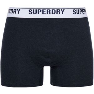 Effen boxershort met logo tailleband SUPERDRY. Katoen materiaal. Maten XL. Blauw kleur