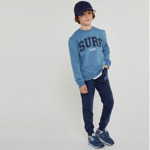2-delig ensemble sweater + joggingbroek LA REDOUTE COLLECTIONS. Katoen materiaal. Maten 9 jaar - 132 cm. Blauw kleur