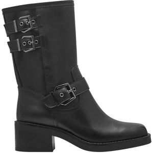 Biker bottines TAMARIS. Leer materiaal. Maten 37. Zwart kleur