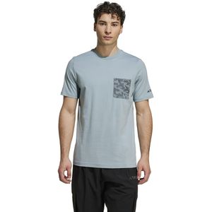 T-shirt met grafisch detail en korte mouwen Terrex adidas Performance. Katoen materiaal. Maten S. Grijs kleur