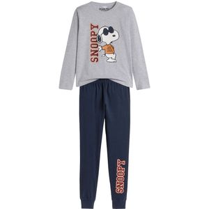 Pyjama Snoopy SNOOPY. Katoen materiaal. Maten 8 jaar - 126 cm. Grijs kleur