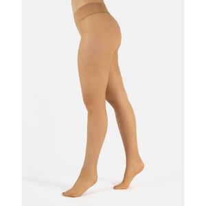 Panty zonder naden Seamless 15 deniers CETTE. Nylon/polyamide materiaal. Maten M/L. Kastanje kleur