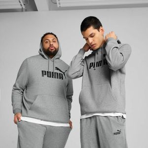 Hoodie Essentiel groot logo PUMA. Katoen materiaal. Maten M. Grijs kleur