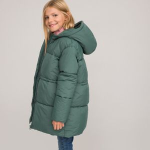 Warme donsjas met kap LA REDOUTE COLLECTIONS. Polyester materiaal. Maten 3 jaar - 94 cm. Groen kleur