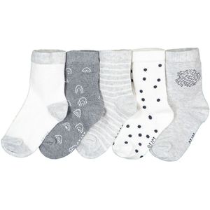 Set van 5 paar sokken LA REDOUTE COLLECTIONS. Katoen materiaal. Maten 19/22. Beige kleur