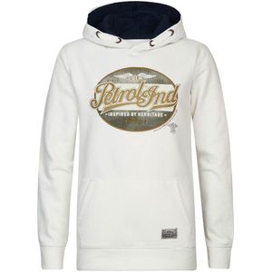 Hoodie PETROL INDUSTRIES. Katoen materiaal. Maten S. Wit kleur