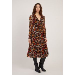 Jurk Beata DERHY. Viscose materiaal. Maten M. Zwart kleur