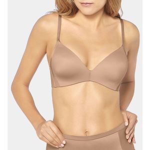 BH met softings Body make-up soft touch TRIUMPH. Polyamide materiaal. Maten 95A FR - 80A EU. Beige kleur