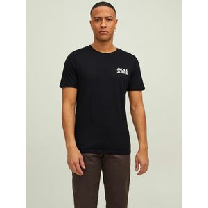 Set van 3 T-shirts JACK & JONES. Katoen materiaal. Maten S. Zwart kleur