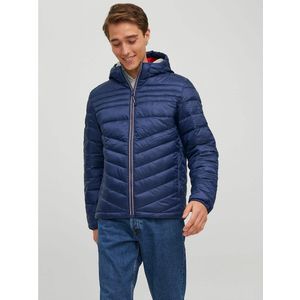 Lichte donsjas met kap Hero JACK & JONES. Polyester materiaal. Maten XXL. Blauw kleur