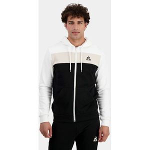 Zip-up hoodie LE COQ SPORTIF. Katoen materiaal. Maten S. Beige kleur