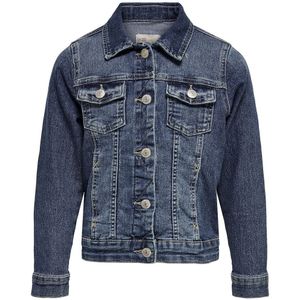 Jeansjacket KIDS ONLY. Katoen materiaal. Maten 14 jaar - 156 cm. Blauw kleur