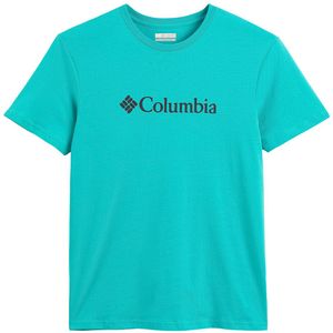 T-shirt met vierkante hals en korte mouwen COLUMBIA. Katoen materiaal. Maten S. Groen kleur