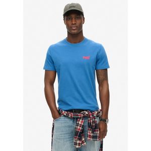 T-shirt Essential Logo SUPERDRY. Katoen materiaal. Maten XXL. Blauw kleur