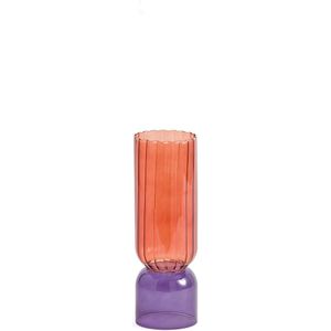 Vaas in gekleurd glas H28 cm, Tuvia LA REDOUTE INTERIEURS. Glas materiaal. Maten één maat. Multicolor kleur