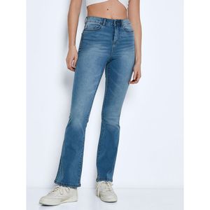 Flare jeans, hoge taille NOISY MAY. Denim materiaal. Maten Maat 25 US - Lengte 32. Blauw kleur