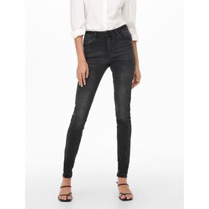 Skinny jeans, standaard taille JDY. Denim materiaal. Maten XS / L32. Zwart kleur