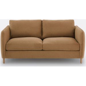 Zetel in melêe, 3-zit, Loméo LA REDOUTE INTERIEURS. Mêlee polyester materiaal. Maten 3-zit. Geel kleur