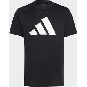 Training T-shirt ADIDAS SPORTSWEAR. Katoen materiaal. Maten 7/8 jaar - 120/126 cm. Zwart kleur